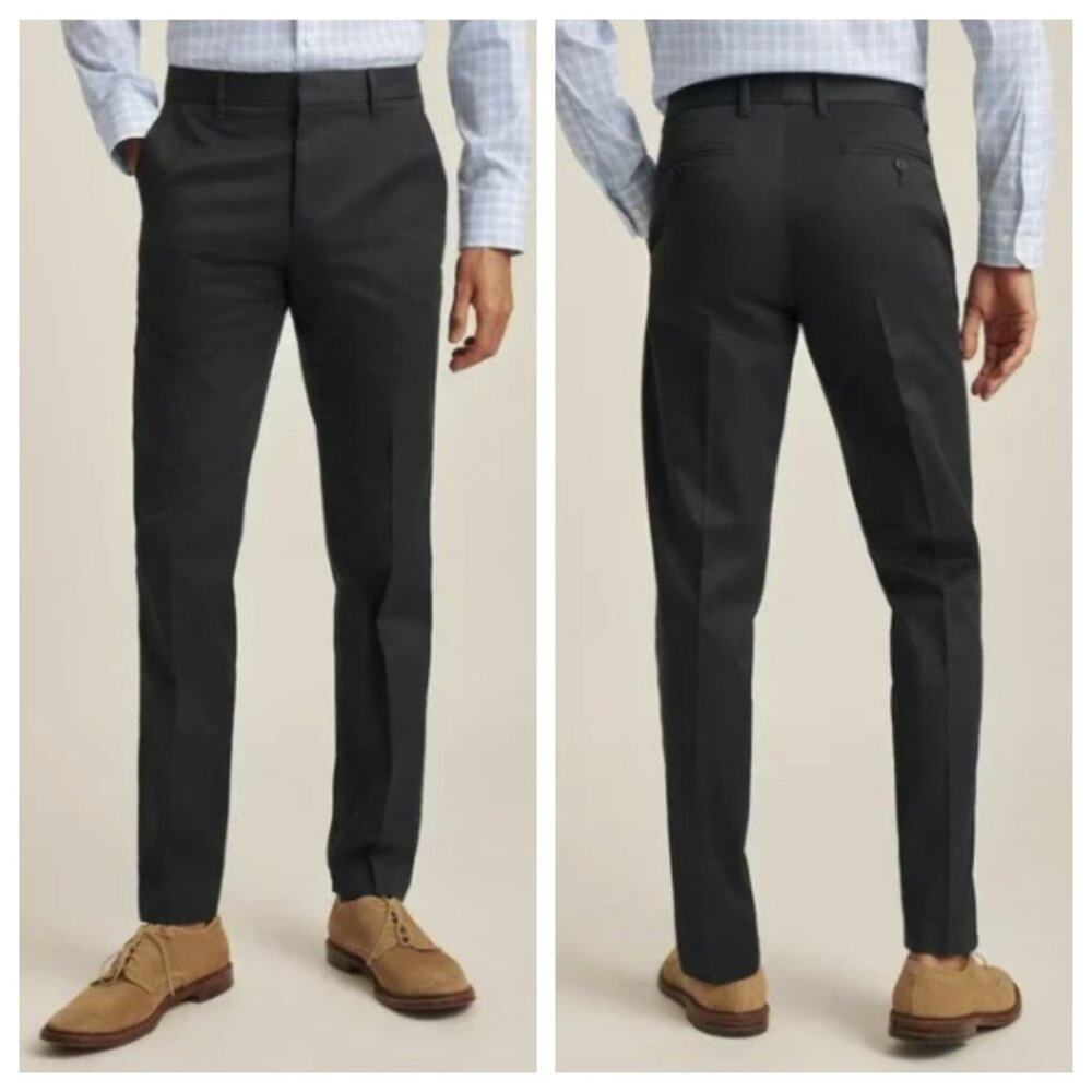 Bonobos Men's Weekday Warrior Straight Fit Pants Tuesday Black Size 33x31